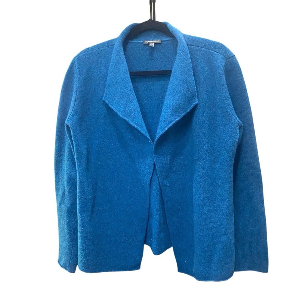 Eileen Fisher Blue Jacket/Cardigan Sweater